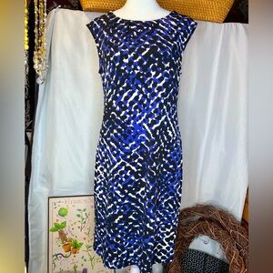 Apt. 9 Elegant Blue and Black Women's Dress Size Small